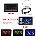 Miniatyrbild 3 av 5: 12V Digital Termometer Mini Temperaturtestare Vattentät Digital Temperaturmätare för Kylskåp Akvarium Frys, Blå