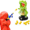 Miniatyrbilde 2 av 8: Dinosaur Skytespill for Gutter 5 6 7 8 9 År Gamle, Elektroniske Barnas Målskive Spill med Luftpumpepistol, LCD Poengregistrering, Lyd, 24 Skumkuler To lekevåpen
