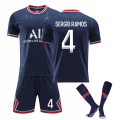Miniatyrbilde 7 av 11: Fotballdraktsett for Paris hjem 21-22 nr. 30 Messi nr. 7 Mbappe nr. 10 Neymar 2122 Paris home number 10 XS#