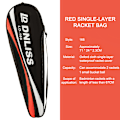 Miniatyrbild 8 av 8: Badmintonracketfodral Bärbart Fodral Racketöverdrag 4#