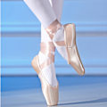 Miniatyrbild 3 av 5: Dam Ballerina Flats Skor Spets Satin Pointe Skor Present för balett dansälskare 40