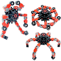 Miniatyrbilde 4 av 10: 3-pak Fingertip Gyro Fidget Spinner, DIY Deformerbare Kjeder Lenker Fingertip Spinning Robot for Voksne og Barn