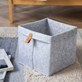 Miniatyrbillede 9 af 10: Filt Opbevaringskurv Diverse Opbevaringskurv SORT 23X23X26CM Sort Black 23x23x26cm