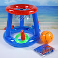 Miniatyrbild 2 av 5: Pool Floats Toys Game Set, 2-i-1 Flytande Pool Basketkorgar & Pool Ring Toss Spel, Roliga Sommarvattenspel Poolleksaker