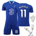 Miniatyrbild 7 av 11: Chelsea 22-23 hemmatröja nr 10 Pulisic 9 Lukaku 19 Mount Werner fotbollströja 2223 Chelsea home number 9 #L