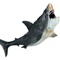 Miniatyrbillede 1 af 5: Stor Megalodon Haj-Legetøj, Plastik Havdyr Figur, Realistisk Havmonster Legetøjsfigur
