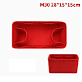 Miniatyrbillede 1 af 5: Taskearrangør Filtklud Indsats 25 30 35 Makeup Håndtaske - spot salg Red StyleA M