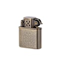 Miniatyrbillede 1 af 5: Udskåret antik stil løftearm benzin petroleum lighter, unik antik petroleum lighter til mænd, til udendørs, camping, vindsikker klatring (uden gas)