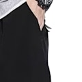 Miniatyrbillede 5 af 8: Brev Trykte Atletiske Shorts Mænd Casual Is Silke Elastisk Talje Træning Basketball Shorts Med Lomme 2XL Sort