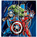 Miniatyrbild 1 av 5: Avengers Öglett Mörkläggningsgardiner för Sovrum 3D Print Captain America Iron Man Set för Barnrum (150-170cm)