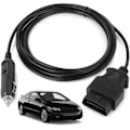 Miniatyrbillede 2 af 10: OBD2 hukommelsesbesparende connector med to alligatorclips