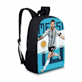Miniatyrbild 2 av 5: Messi Ryggsäck Fotbollsspelare Tonårspojkar Dragkedja Skolväska style 10