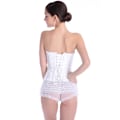 Miniatyrbillede 10 af 10: Korset til kvinder med blomster, braless, stropløs undertøj Hvid White 2XL