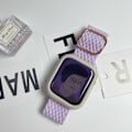 Miniatyrbild 2 av 4: Flätat stretchigt solo loop kompatibelt med Apple Watch Band 4 st A A 42/44/45/49mm
