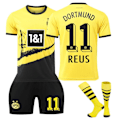 Miniatyrbilde 1 av 2: 2024 Dortmund Hjemmefotballdrakt Nr. 11 Reus Ny Sesong Siste Voksen Barn Fotballdrakt Adult XL（180-190cm）
