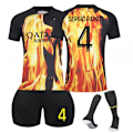 Miniatyrbilde 1 av 2: 23/24 Paris Spesialutgave Fotballdrakt Treningssett for Barn og Voksne Nr. 4 Ramos Nr. 4 Ramos No. 4 Ramos 16