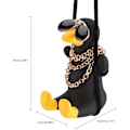 Pikkukuva 2 / 5: Auton lisävarusteet Swing Duck Swinging Duck Auton riipuskoriste Ihana Swinging Duck Auton riipus Siisti lentävä ankka aurinkolaseilla Auton taustapeili Black