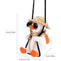 Pikkukuva 2 / 5: Auton lisävarusteet Swing Duck Swinging Duck Auton riipuskoriste Ihana Swinging Duck Auton riipus Siisti lentävä ankka aurinkolaseilla Auton taustapeili White