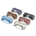 Miniatyrbillede 5 af 7: NWOGLSS 3559 luksus slange dekoration Y2K kvinder mode nuancer solbriller 2024 C6 Silver / Silver Fashionable sunglasses