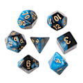 Pikkukuva 1 / 10: 7 kpl/setti Akryyliset Monitahoiset Noppaa TRPG Lautapeleille D4-D20 3 0.04