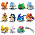 Miniatyrbillede 2 af 4: Nano Blocks Små Byggeklodser Pikachu Murstensmodel Uddannelsesmæssige Legetøj Til Børn Fødselsdag Mursten Bulbasaur
