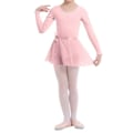 Miniatyrbillede 3 af 5: Ballet-trikot til små piger Ballerina-danse Ruffle Langærmet Tutu-nederdel Ballet Gymnastik Outfit Kjole