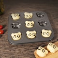 Miniatyrbillede 3 af 8: Bjørnebageform Non-stick Kulstofstål DIY e Slikkage M A 6 Hole