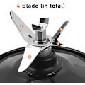 Miniatyrbillede 4 af 5: Nutri Ninja blender udskiftningsblade