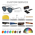 Pikkukuva 7 / 7: 2024 Tyylikkäät pyöreät retro klassiset monityyliset UV 400 polarisoidut tukkuhinnat Aurinkolasit miehille ja naisille mukautettu logo C27-ORANGE/GREY Polarized HD Shades
