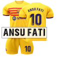 Miniatyrbillede 1 af 11: 2022-23 Barcelona tredie ude gul nr. 9 Lewandowski 6 Gavi fodbolduniform Catalonien elementer trøje Fati No.10,Barcelona ,three away #S