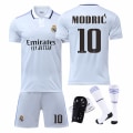Miniatyrbillede 2 af 11: Ny 22-23 Real Madrid fodboldtrøje mænds nr. 10 Modric nr. 9 Benzema trøje børns trænings- og konkurrencetøj Size 8 + No Socks 22 size children