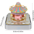 Miniatyrbillede 5 af 8: LED flaske lampe, 3 farver, USB opladbar, berøringsstyring til spisebord GUL YELLOW Carousel