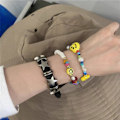 Miniatyrbillede 3 af 5: Retro Punk Faux Læder Armbånd Stjerne Læder Armbånd Justerbar Kaffe