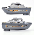 Miniatyrbilde 2 av 2: Badeleketøy - Krigsskip - Pool Warship Toy Boat - Lekebåt for barn, Krigsskip-cruiseleketøy i badekaret, Gave til barn, Badeleketøy (Grå) db