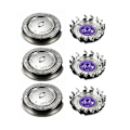 Miniatyrbilde 2 av 5: Hoder til barberhode for Philips Norelco HQ3 HQ4 HQ55 HQ56 HQ6900 HQ6868 HQ6874 barberblad silver