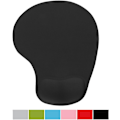 Miniatyrbillede 2 af 5: Kontormusmåtte med Gel-Håndledsstøtte - Ergonomisk Gaming Desktop Musmåtte Håndledsstøtte - Design Gamepad Måtte Gummibund til Laptop Computer (03Sort) 03Black