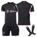Miniatyrbillede 5 af 11: 23-24 Miami Jersey nr. 10 Messi Major League Soccer Jersey Hjemme Ude Sort Pink Dragt med Strømper Size 10 single top 24 yards