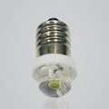 Miniatyrbillede 5 af 5: 3/4,5/6V 0,5W Lommelygte Pære 6000K Hvid LED E10 Sokkel 6V