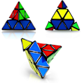 Pikkukuva 2 / 5: Pyraminx Nopeuspalapelin Kuutio 3x3, Kolmiomainen Pyramidi Maginen Kuutio Mag