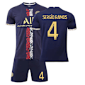 Miniatyrbild 1 av 11: 23 Paris träningsguld nr 30 Messi tröja nr 7 Mbappe nr 10 Neymar fotbollströja Special Edition No. 4 XL