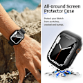 Miniatyrbild 4 av 5: Vattentätt fodral designat för Apple Watch 38 mm Svart Black 38 mm