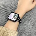 Miniatyrbild 4 av 5: 38/40/41/mm 42/44/45mm Damklocka Guld Klassisk Kedja Smartwatch Armband Kompatibel för Apple Watch Series Band 9/8/7/SE/6/5 Elegant Ersättningsrem SVART BLACK 38/40/41MM