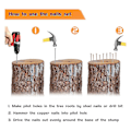 Miniatyrbilde 5 av 5: 25 stk kobbernagler for felling, 3,5 tommers kobbernagler i bulk, stubbfjerningsnagler.