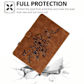 Miniatyrbild 5 av 5: Skyddande Tabletfodral för Samsung Galaxy Tab A7 Lite 8,7 tum T220 / T225, Fjärilsblommönster Präglad PU-Läder Sömnad