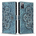 Miniatyrbillede 1 af 4: Frosted Læder Etui til Mandala Emed Retro Telefon Blå(FQ) For Samsung Galaxy S20 FE Blue