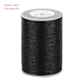 Miniatyrbillede 3 af 3: 50m/Rulle 0,8mm DIY Håndværk Håndsyning Syning Lædervoks Tråd Polyester (Sort)