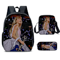 Miniatyrbild 1 av 5: 3-delad set Taylor Swift Taylor Swift fan skolväska med stor kapacitet student ryggsäck style 8