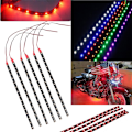 Miniatyrbillede 3 af 5: 6 stk. Vandtætte DC 12V Motor LED-Strimler Underkropslys til Bil Gul Yellow 6