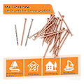 Miniatyrbilde 4 av 5: 25 stk kobbernagler for felling, 3,5 tommers kobbernagler i bulk, stubbfjerningsnagler.