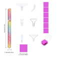 Miniatyrbilde 2 av 10: Glitter Diamantmaling Pen Point Drill Pens STYLEC STYLEC StyleC StyleC